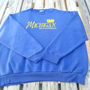 VTG 90s Michigan Wolverines Sweatshirt